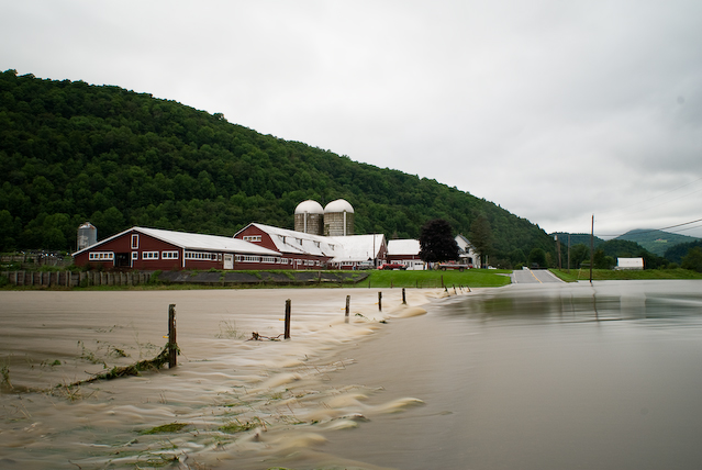 Flooded Route 100 in Roacheter